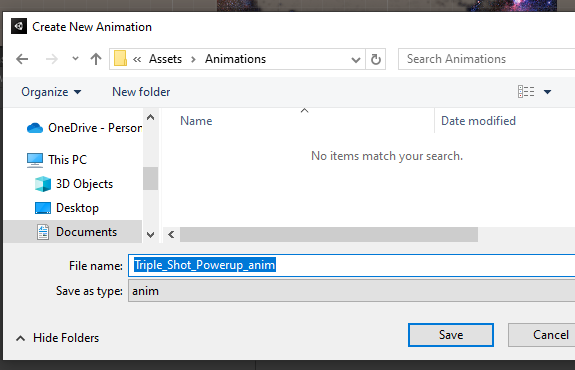 New animation file name